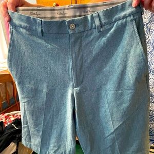 Turquoise golf shorts Walter Hagen